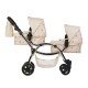 Roma Darcie Twin Dolls Pram, Cream - 3-16 years Roma Darcie Twin Dolls Pram, Cream - 3-16 years