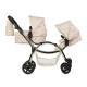 Roma Darcie Twin Dolls Pram, Cream - 3-16 years Roma Darcie Twin Dolls Pram, Cream - 3-16 years