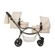 Roma Darcie Twin Dolls Pram, Cream - 3-16 years Roma Darcie Twin Dolls Pram, Cream - 3-16 years