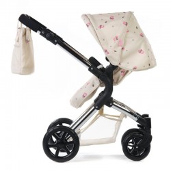 Roma Darcie Single Dolls Pram, Cream - 3-9 years