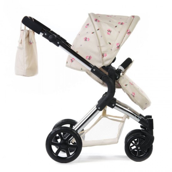 Roma Darcie Single Dolls Pram, Cream - 3-9 years Roma Darcie Single Dolls Pram, Cream - 3-9 years