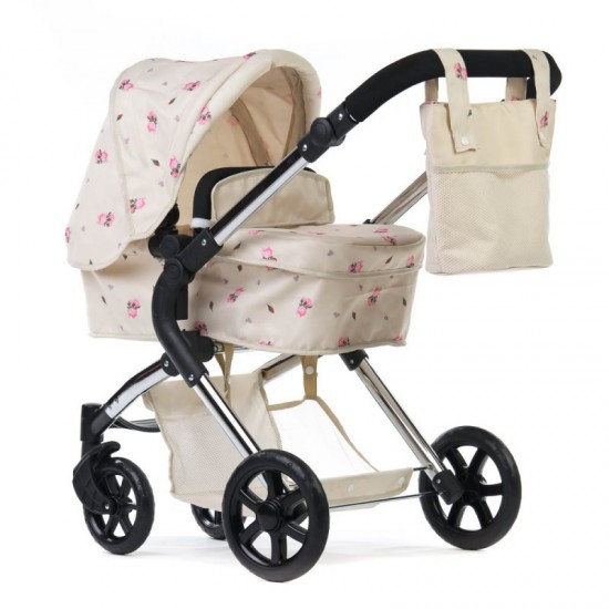 Roma Darcie Single Dolls Pram, Cream - 3-9 years Roma Darcie Single Dolls Pram, Cream - 3-9 years