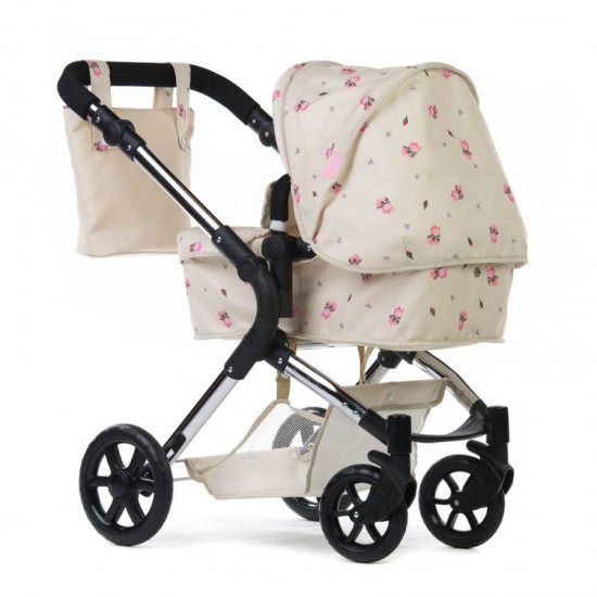 Roma Darcie Single Dolls Pram, Cream - 3-9 years Roma Darcie Single Dolls Pram, Cream - 3-9 years