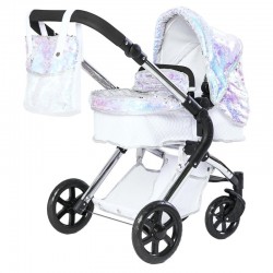 Roma Polly Single Dolls Pram, Mermaid - 3-9 years