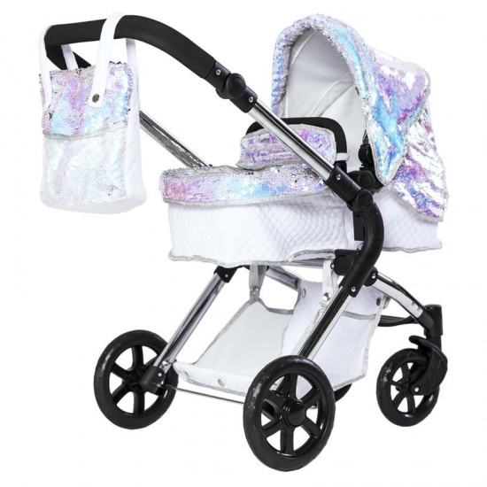 Roma Polly Single Dolls Pram, Mermaid - 3-9 years Roma Polly Single Dolls Pram, Mermaid - 3-9 years