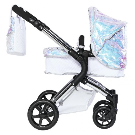 Roma Polly Single Dolls Pram, Mermaid - 3-9 years Roma Polly Single Dolls Pram, Mermaid - 3-9 years