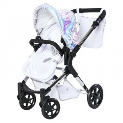 Roma Polly Single Dolls Pram, Mermaid - 3-9 years