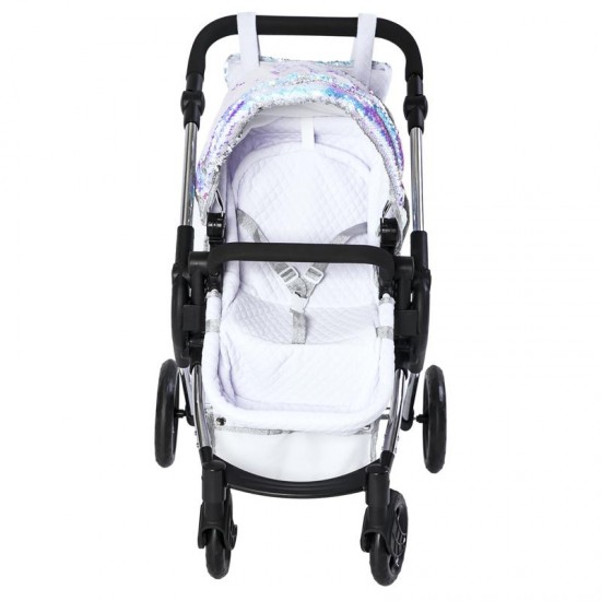 Roma Polly Single Dolls Pram, Mermaid - 3-9 years Roma Polly Single Dolls Pram, Mermaid - 3-9 years