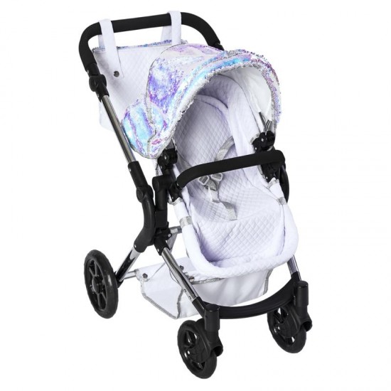Roma Polly Single Dolls Pram, Mermaid - 3-9 years Roma Polly Single Dolls Pram, Mermaid - 3-9 years