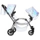 Roma Polly Twin Dolls Pram, Mermaid - 3-16 years Roma Polly Twin Dolls Pram, Mermaid - 3-16 years