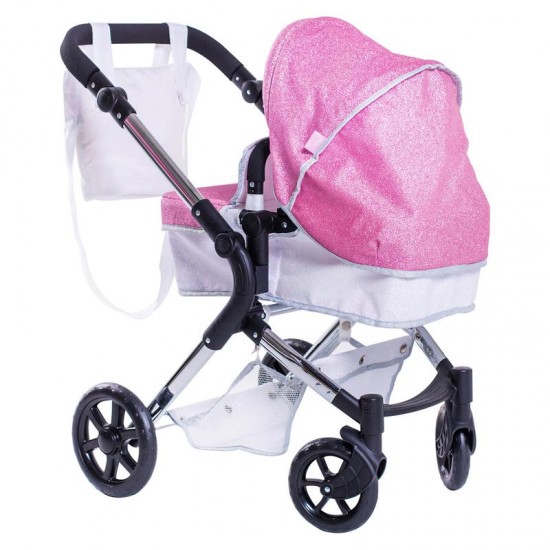 Roma Stephanie Single Dolls Pram, Sparkle - 3-9 years