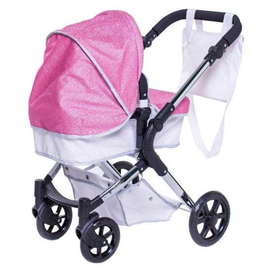 Roma Stephanie Single Dolls Pram, Sparkle - 3-9 years