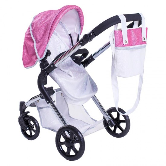 Roma Stephanie Single Dolls Pram, Sparkle - 3-9 years