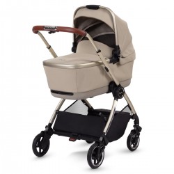 Silver Cross Dune + First Bed Folding Carrycot & Travel Pack, Stone
