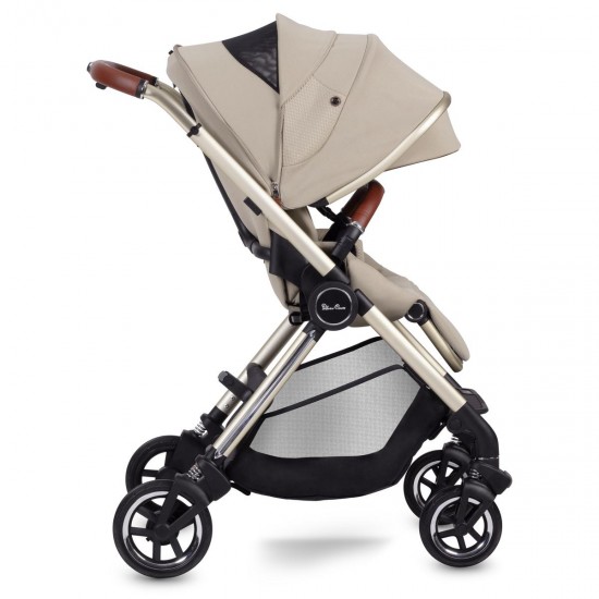 Silver Cross Dune + First Bed Folding Carrycot, Stone