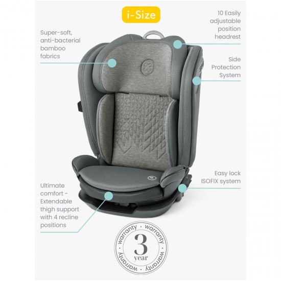 Silver Cross Discover Group 2-3 i-Size Car Seat, Glacier