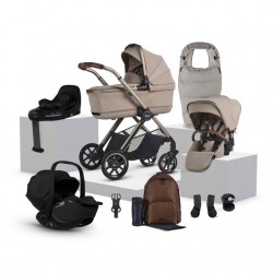 Silver Cross Reef 2 Special Edition Glide 360 i-Size Travel System Bundle + Accessories, Frappe