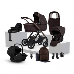 Silver Cross Reef 2 Special Edition Glide 360 i-Size Travel System Bundle + Accessories, Ganache