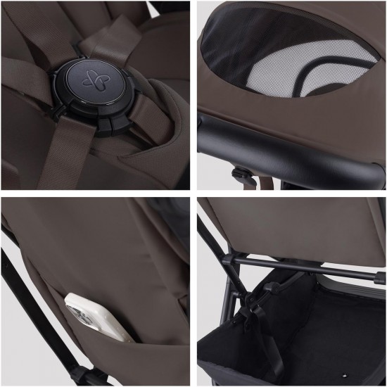 Silver Cross Nia Stroller, Chocolate