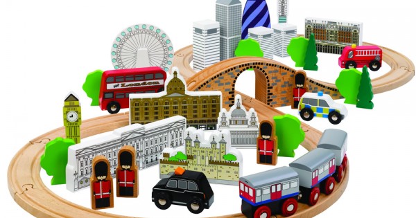 Tidlo wooden train set cheap