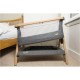 Tutti Bambini CoZee Bedside Crib, Oak & Charcoal