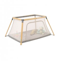 Tutti Bambini CoZee Go 3 in 1 Bassinet, Travel Cot & Playpen, Oak/Charcoal