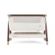 Tutti Bambini CoZee Luxe Bedside Crib, Walnut & Cream