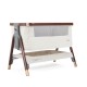 Tutti Bambini CoZee Luxe Bedside Crib, Walnut & Cream