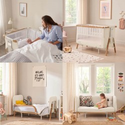 Tutti Bambini CoZee XL Complete Birth to 4+ Years Package, Scandinavian Walnut & Ecru