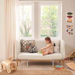 Tutti Bambini Cozee XL Junior Bed & Sofa Expansion Pack, Scandinavian Walnut & Ecru