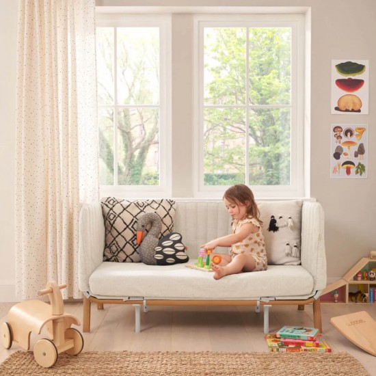 Tutti Bambini Cozee XL Junior Bed & Sofa Expansion Pack, Scandinavian Walnut & Ecru Tutti Bambini Cozee XL Junior Bed & Sofa Expansion Pack, Scandinavian Walnut & Ecru