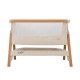 Tutti Bambini CoZee Bedside Crib, Scandinavian Walnut & Ecru