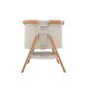 Tutti Bambini CoZee Bedside Crib, Scandinavian Walnut & Ecru