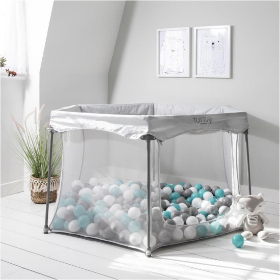 Tutti Bambini Hexa, Hexagonal Portable Folding Playpen - Grey