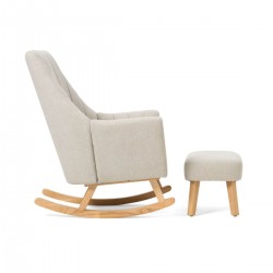 Tutti Bambini Jonah Rocking Chair & Foot Stool, Pebble