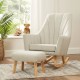 Tutti Bambini Jonah Rocking Chair & Foot Stool, Pebble