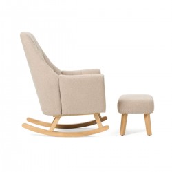 Tutti Bambini Jonah Rocking Chair & Foot Stool, Stone