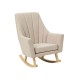 Tutti Bambini Jonah Rocking Chair & Foot Stool, Stone