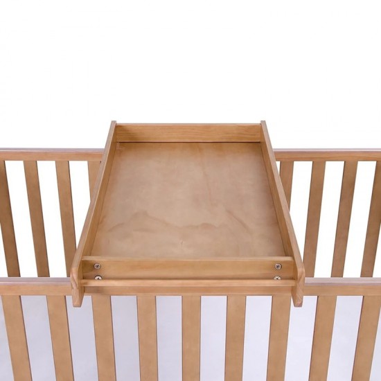 Tutti Bambini Malmo Cot Bed with Cot Top Changer & Mattress, Oak