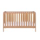 Tutti Bambini Malmo Cot Bed with Cot Top Changer & Mattress, Oak