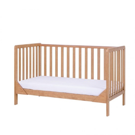 Tutti Bambini Malmo Cot Bed with Cot Top Changer & Mattress, Oak