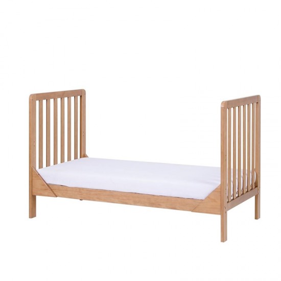 Tutti Bambini Malmo Cot Bed with Cot Top Changer & Mattress, Oak