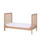 Tutti Bambini Malmo Cot Bed with Cot Top Changer & Mattress, Oak