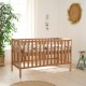 Tutti Bambini Malmo Cot Bed with Cot Top Changer & Mattress, Oak