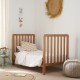 Tutti Bambini Malmo Cot Bed with Cot Top Changer & Mattress, Oak