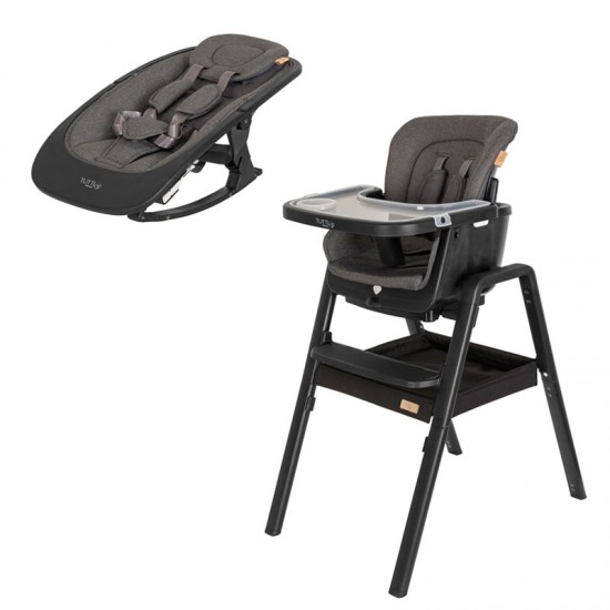 Tutti Bambini Nova Birth to 12 Years Complete Highchair Package, Black