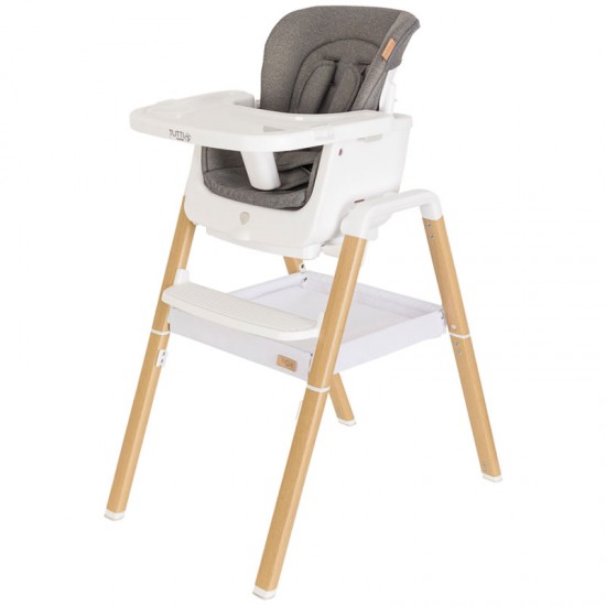 Tutti Bambini Nova Birth to 12 Years Complete Highchair Package, White/Oak