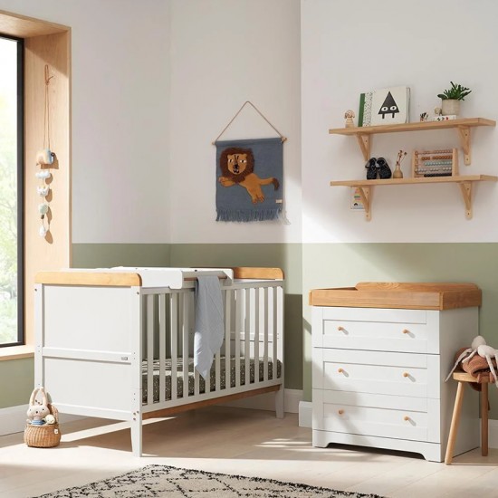 Tutti Bambini Rio 2 Piece Room Set, Dove Grey & Oak