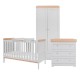 Tutti Bambini Rio 3 Piece Room Set, Dove Grey & Oak