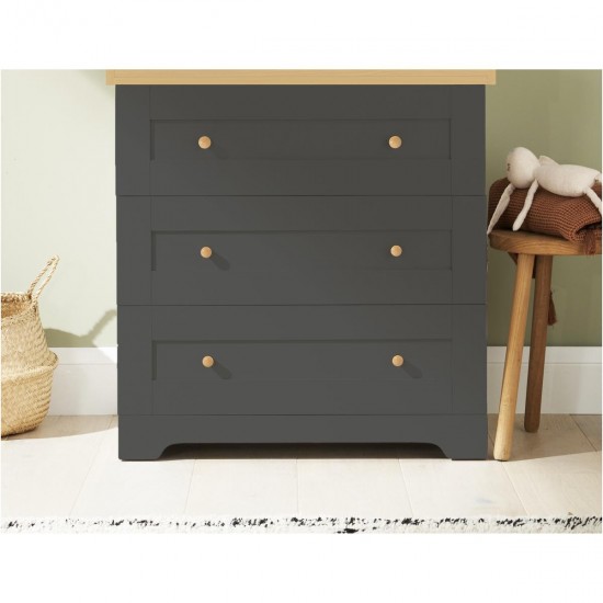 Tutti Bambini Rio 2 Piece Room Set, Slate Grey & Oak